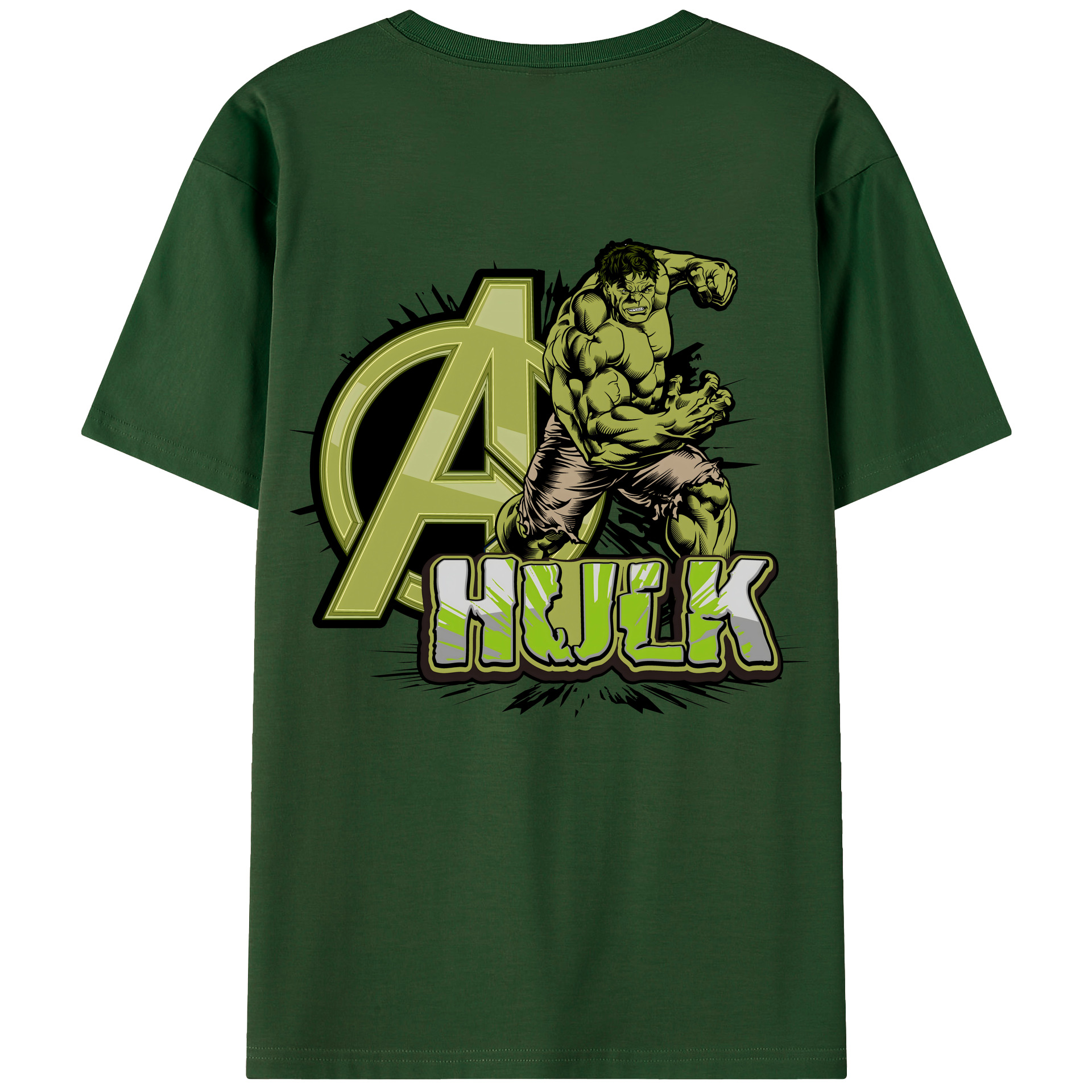（画像用） アベンジャーズ The Avengers 綿100％半袖Tシャツ（背面プリント）